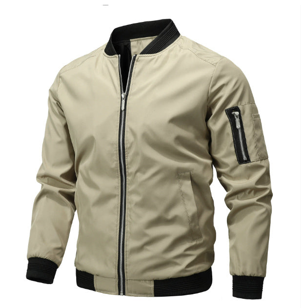 Men’s Lightweight Bomber Jacket – Casual Windbreaker Style