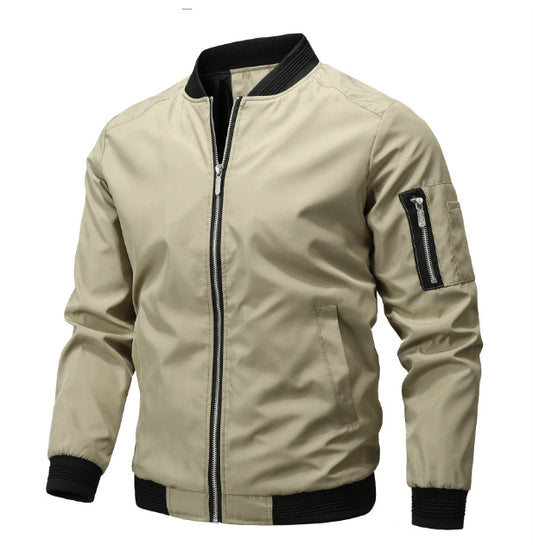 Men’s Lightweight Bomber Jacket – Casual Windbreaker Style