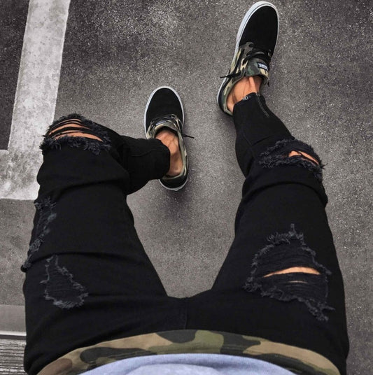 Men’s Streetwear Ripped Jeans – Urban Style with a Bold Edge