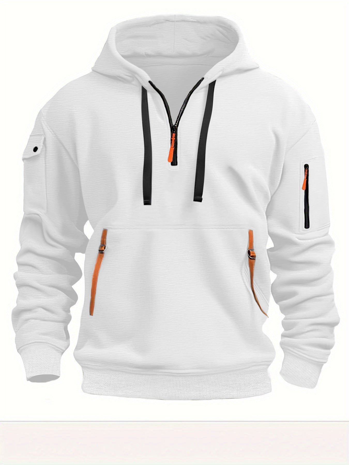 Men's Dropped Shoulder Hoodie – Plus Size Loose Fit Pullover Sweatshirt