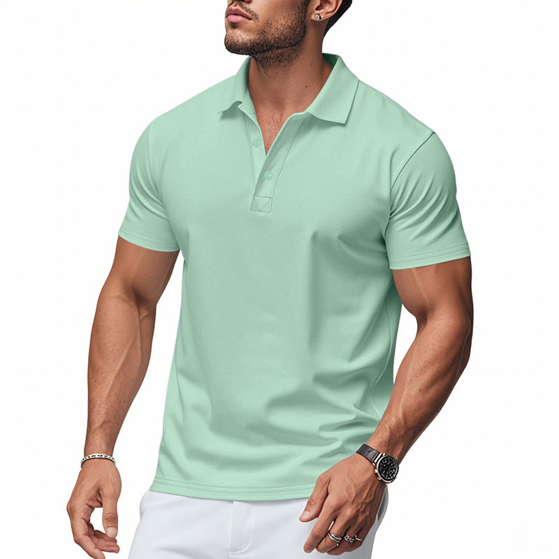 Men Golf Casual Business Short Sleeve T-shirt