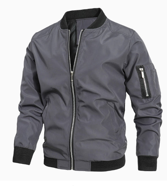 Men’s Lightweight Bomber Jacket – Casual Windbreaker Style