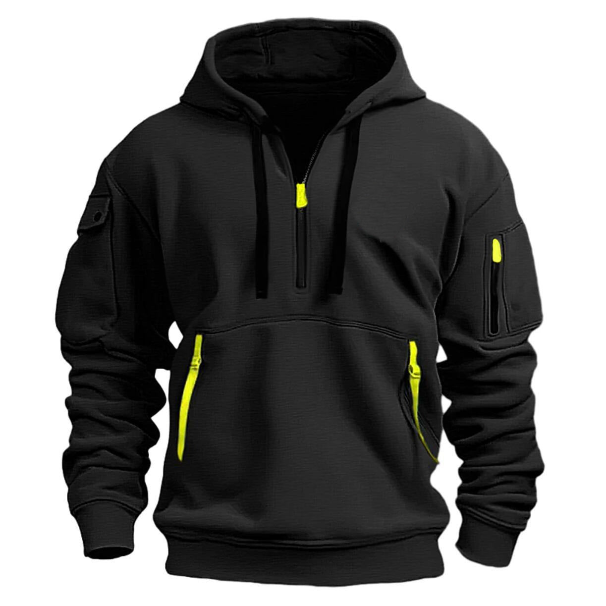 Men's Dropped Shoulder Hoodie – Plus Size Loose Fit Pullover Sweatshirt