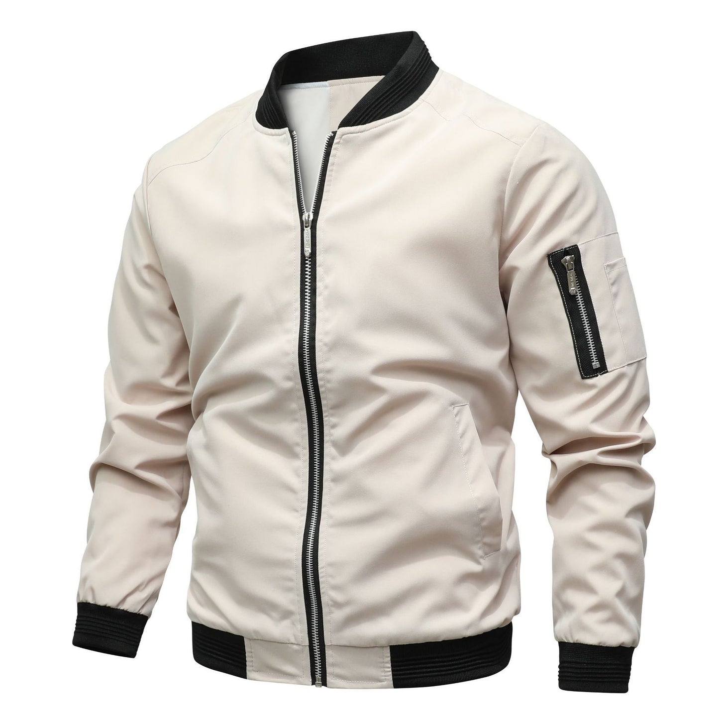 Men’s Lightweight Bomber Jacket – Casual Windbreaker Style