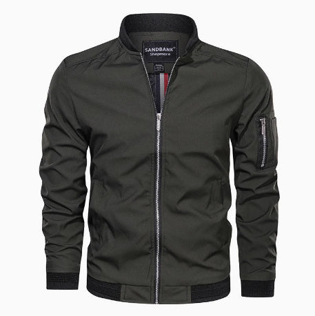Men’s Lightweight Bomber Jacket – Casual Windbreaker Style