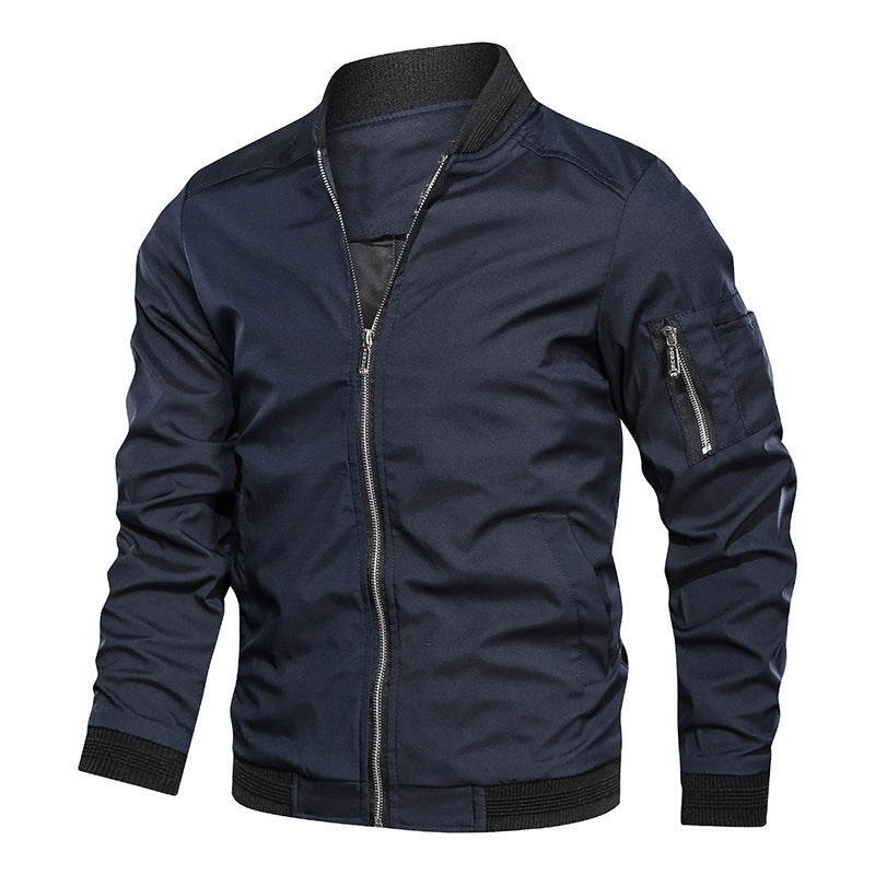 Men’s Lightweight Bomber Jacket – Casual Windbreaker Style