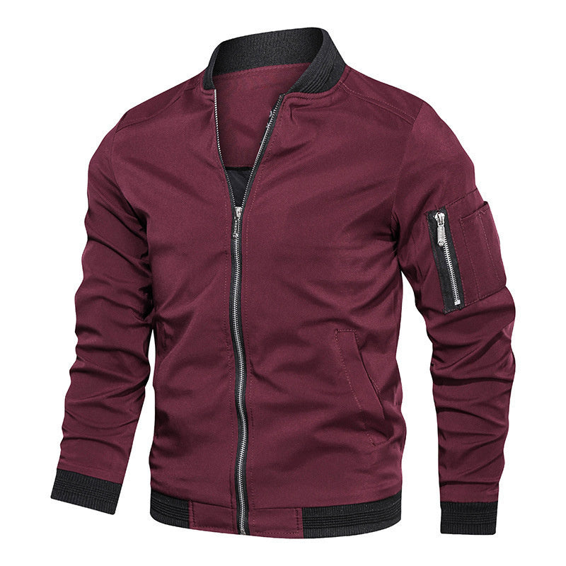 Men’s Lightweight Bomber Jacket – Casual Windbreaker Style