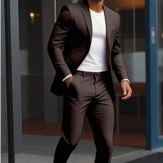 The Essential Autumn Suit: Men's Crewneck Knitwear Set