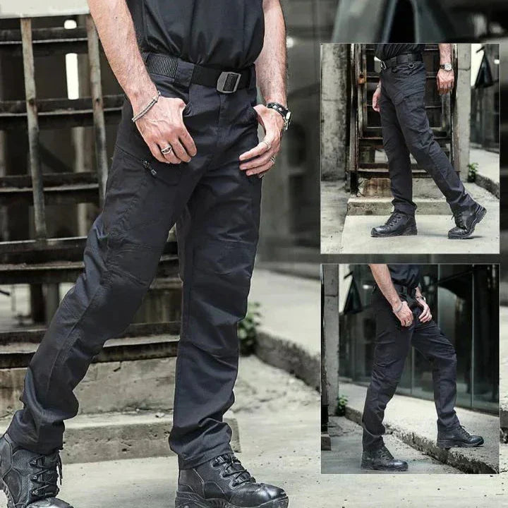 Men's Tactical Cargo Pants with Multi-Pocket Utility Design