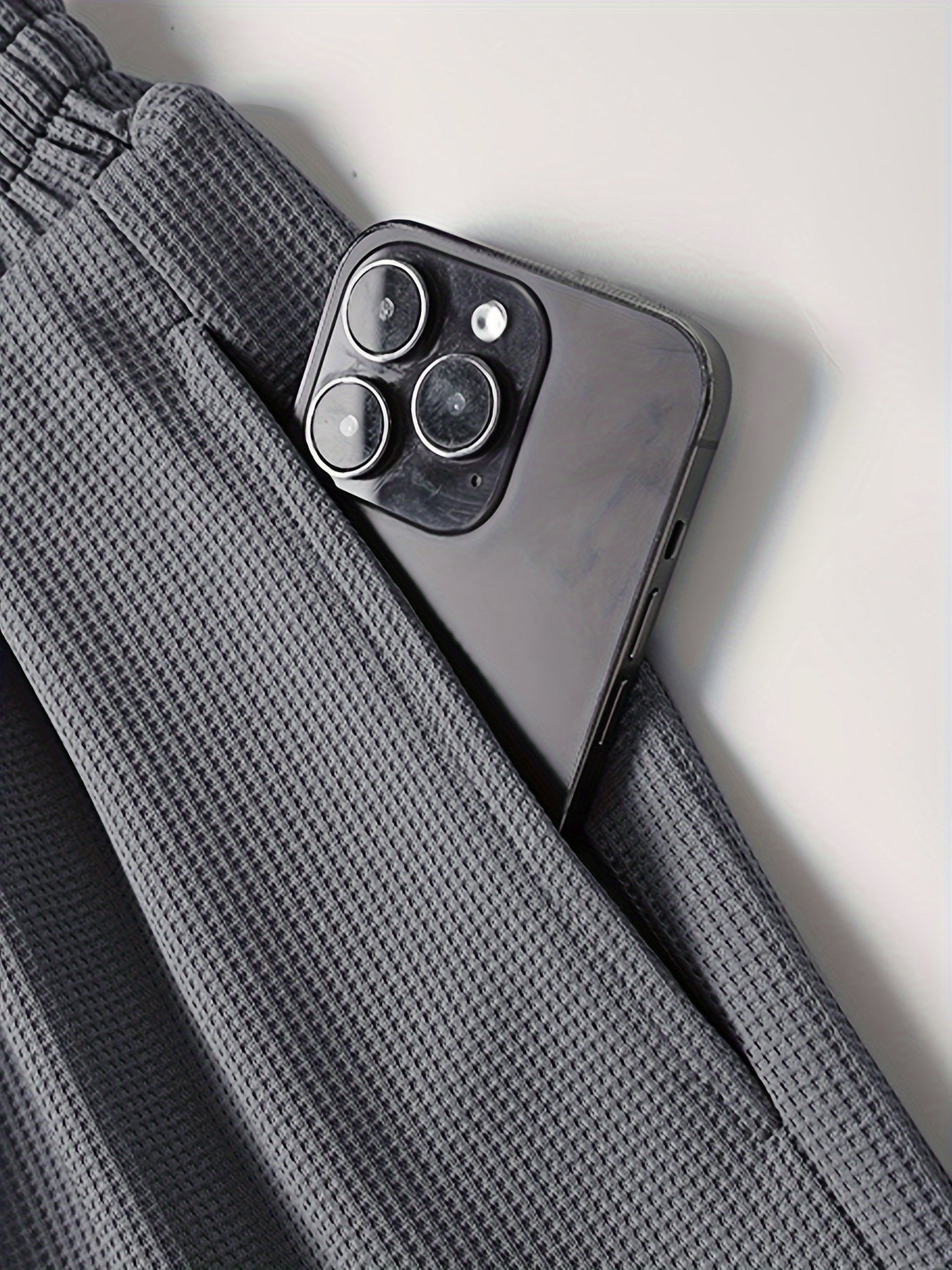 Men's Two-Piece Set with Short-Sleeve Top and Drawstring Shorts