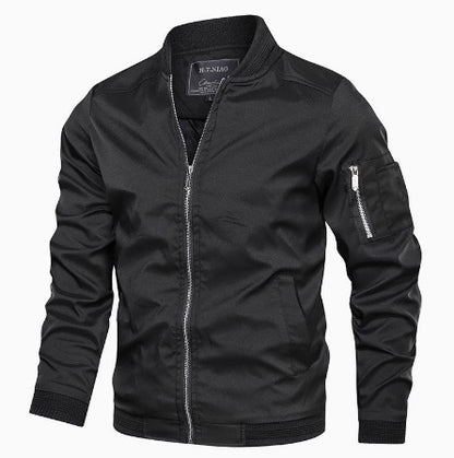 Men’s Lightweight Bomber Jacket – Casual Windbreaker Style