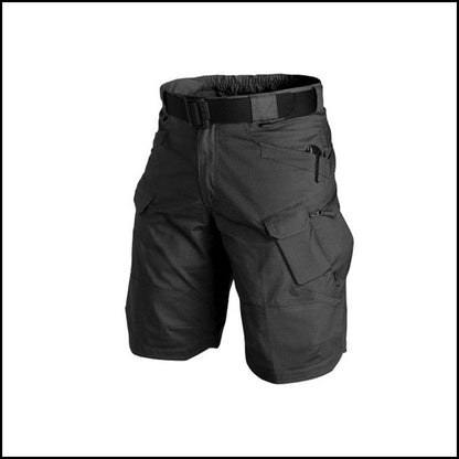 Men's Tactical Cargo Shorts with Multiple Pockets and Belt
