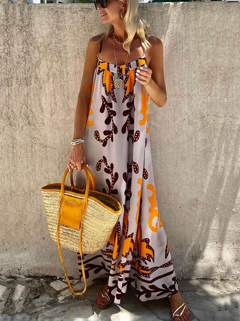 Women’s Print Cami Maxi Dress
