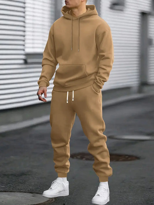 Men's 2-Piece Tracksuit Co-ord with Hoodie Sweatshirt and Joggers