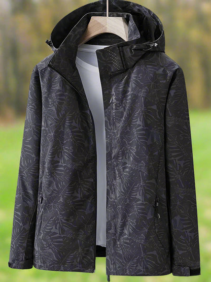 Women's Waterproof Rain Jacket with Hood and Zip Pockets