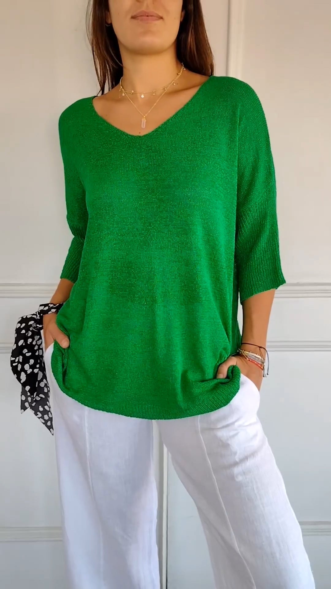 Women's V-Neck Relaxed Fit Top
