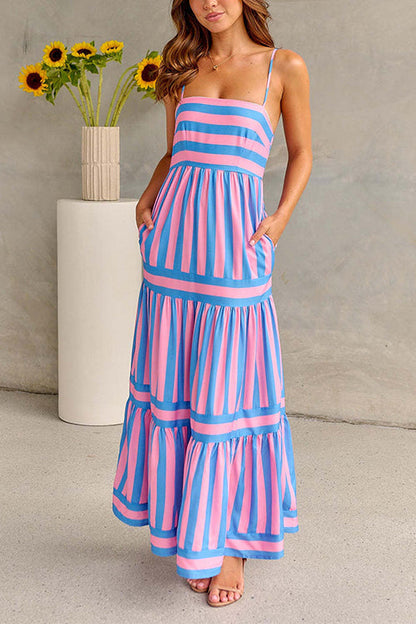 Chic Spaghetti Strap Maxi Dress for Women
