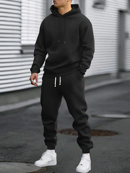 Men's 2-Piece Tracksuit Co-ord with Hoodie Sweatshirt and Joggers
