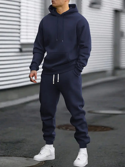 Men's 2-Piece Tracksuit Co-ord with Hoodie Sweatshirt and Joggers