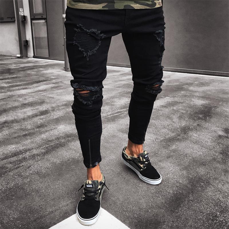 Men’s Streetwear Ripped Jeans – Urban Style with a Bold Edge