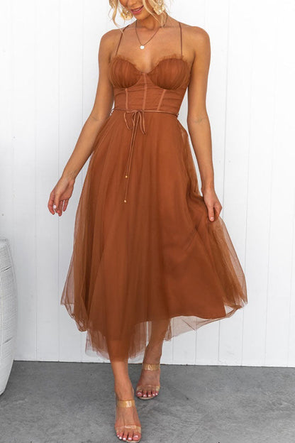 Women's Elegant Maxi Dress with V-Neck and Flowing Silhouette