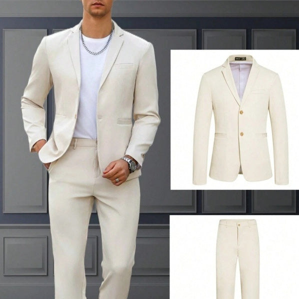 The Essential Autumn Suit: Men's Crewneck Knitwear Set