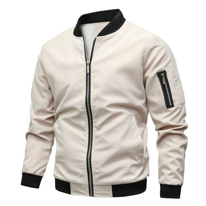 Men’s Lightweight Bomber Jacket – Casual Windbreaker Style