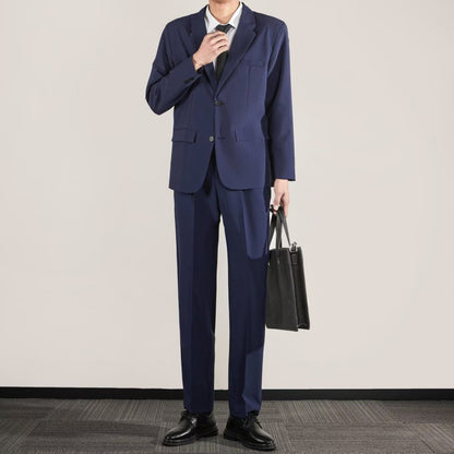 Premium Textured Grace Suit: High-End Slim Fit Trousers & Coat