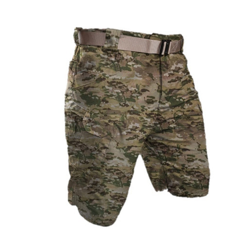 Men's Tactical Cargo Shorts with Multiple Pockets and Belt