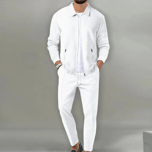 Men's 2-Piece Tracksuit Co-ord with Lightweight Zip Jacket and Joggers