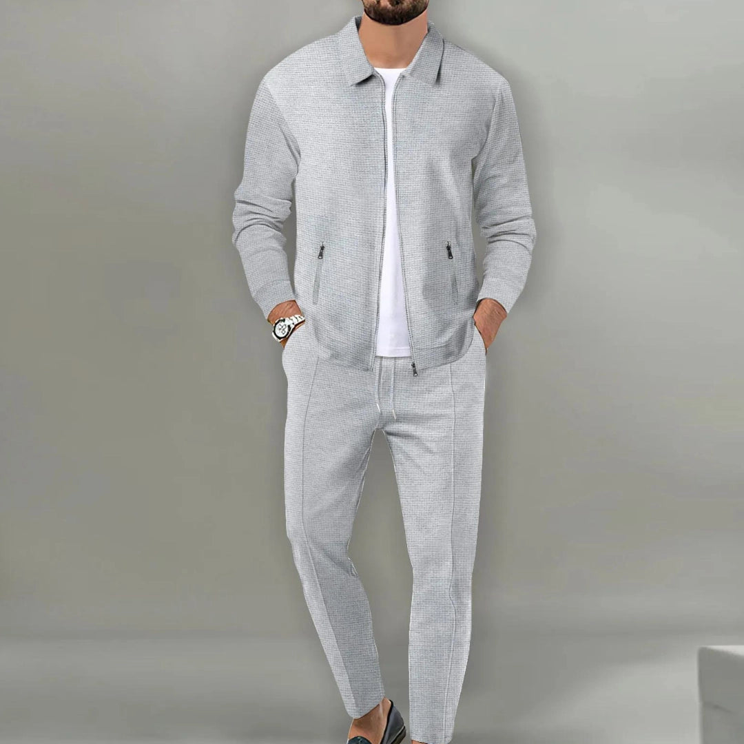 Men's 2-Piece Tracksuit Co-ord with Lightweight Zip Jacket and Joggers