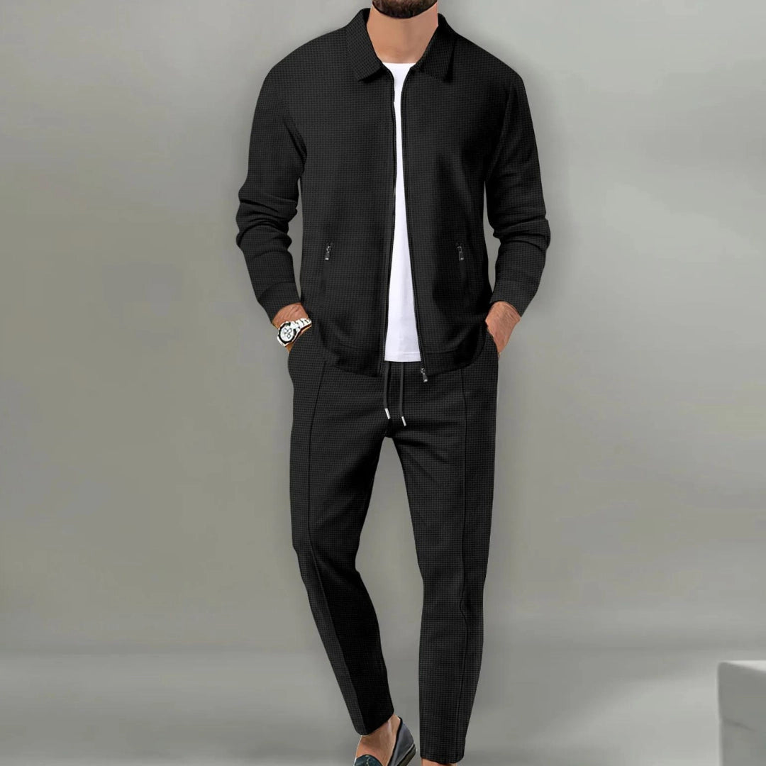 Men's 2-Piece Tracksuit Co-ord with Lightweight Zip Jacket and Joggers