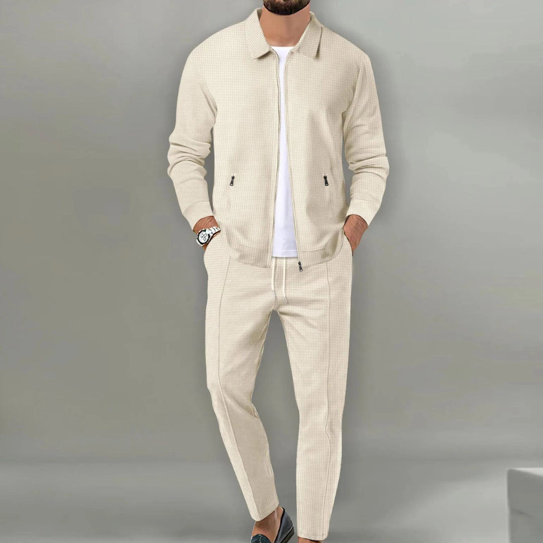 Men's 2-Piece Tracksuit Co-ord with Lightweight Zip Jacket and Joggers
