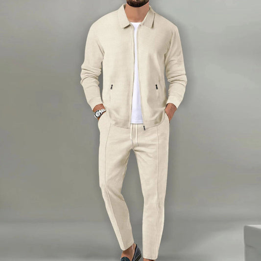 Men's 2-Piece Tracksuit Co-ord with Lightweight Zip Jacket and Joggers
