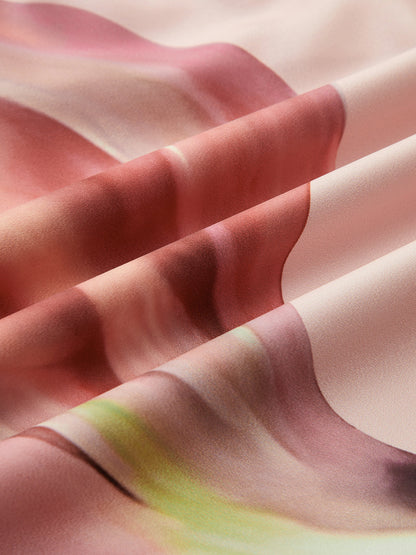 Women's Strapless Floral Print Maxi Dress with Sleek Elegant Silhouette