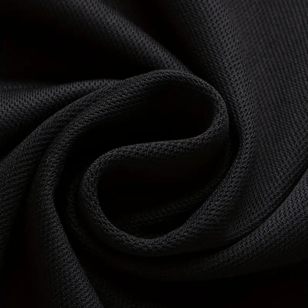 Men's Short Sleeve Polo Shirt with Printed Collar Trim