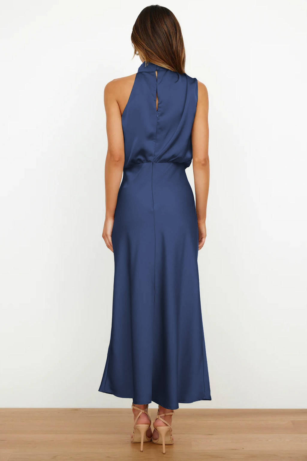 Women's Elegant Halter Neck Maxi Dress