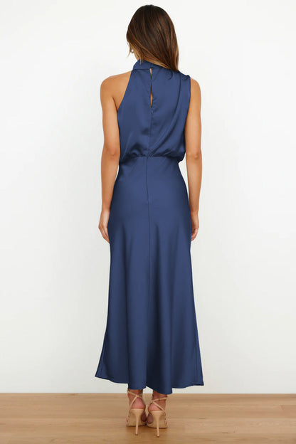 Women's Elegant Halter Neck Maxi Dress