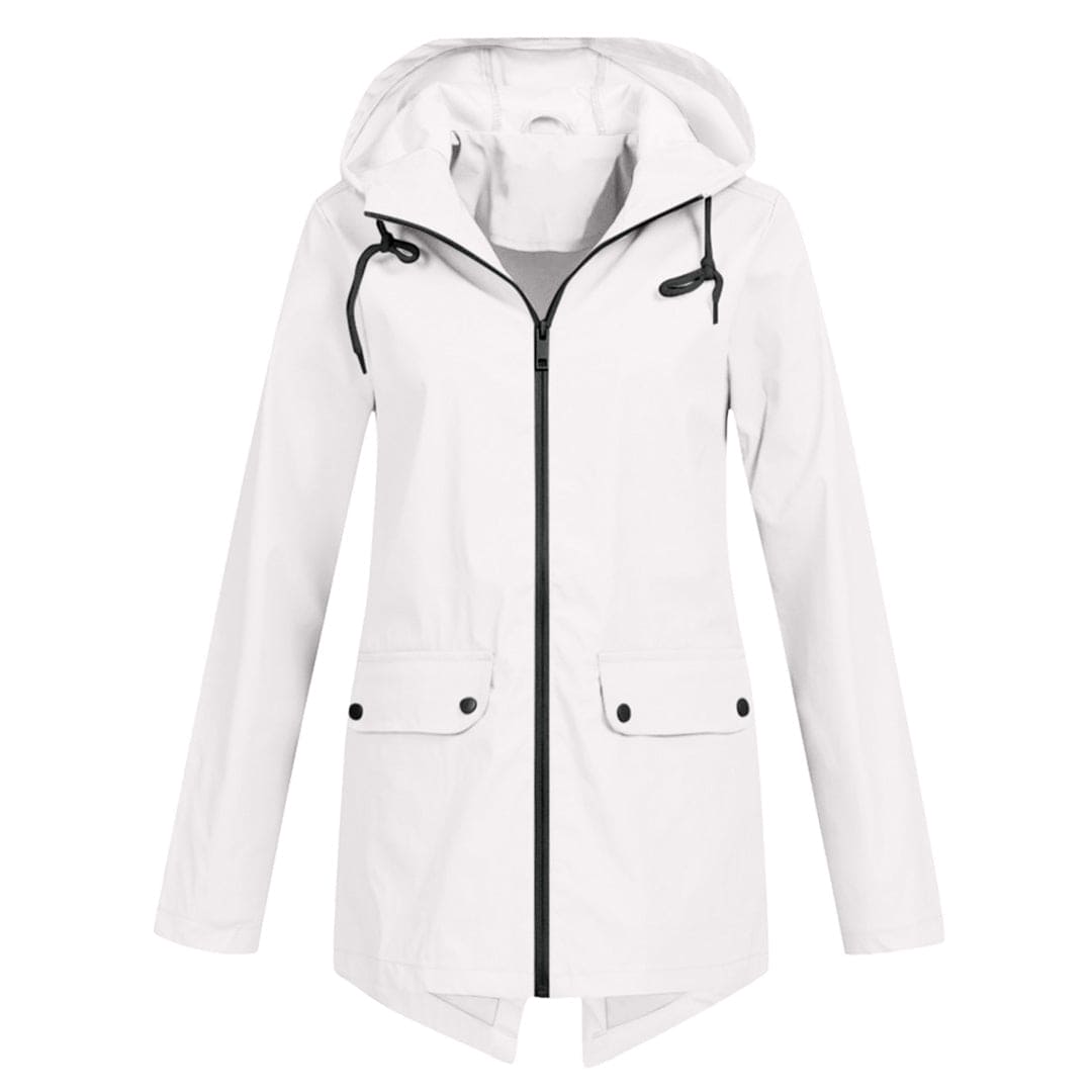Women's Lightweight Waterproof Windbreaker Jacket with Hood