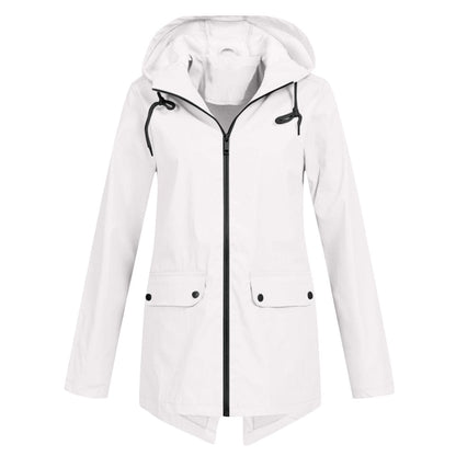Women's Lightweight Waterproof Windbreaker Jacket with Hood