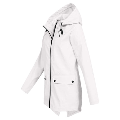 Women's Lightweight Waterproof Windbreaker Jacket with Hood