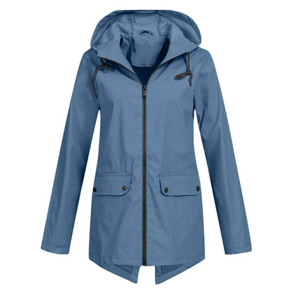 Women's Lightweight Waterproof Windbreaker Jacket with Hood