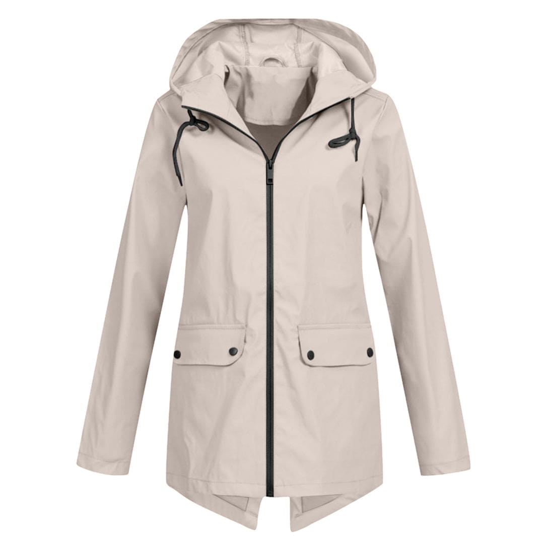 Women's Lightweight Waterproof Windbreaker Jacket with Hood
