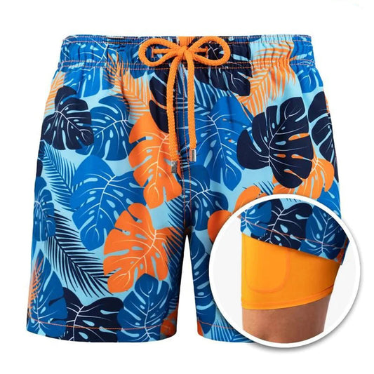 Men's Casual Shorts with Supportive Inner Lining and Drawstring
