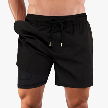 Men's Casual Shorts with Supportive Inner Lining and Drawstring