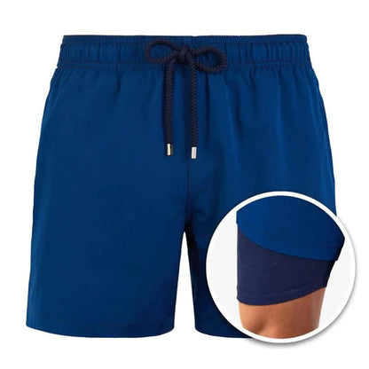 Men's Casual Shorts with Supportive Inner Lining and Drawstring