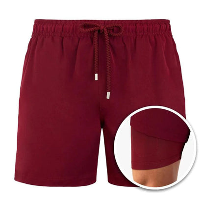 Men's Casual Shorts with Supportive Inner Lining and Drawstring