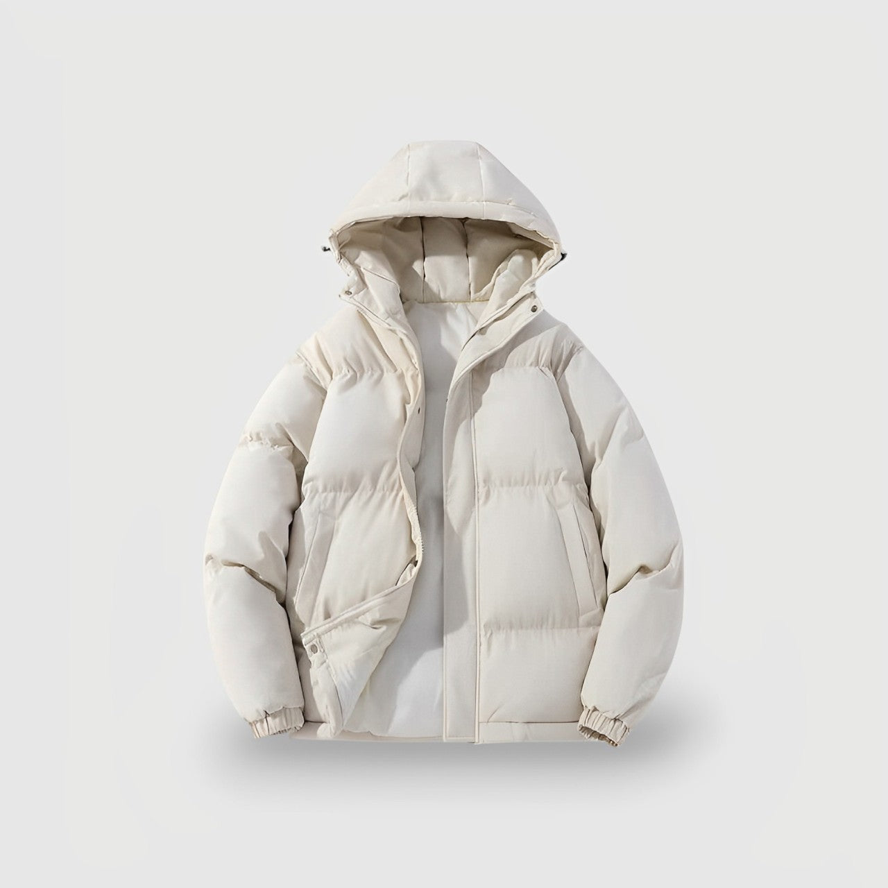 Women's Hooded Puffer Jacket Parka with Quilted Insulation