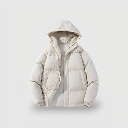 Women's Hooded Puffer Jacket Parka with Quilted Insulation