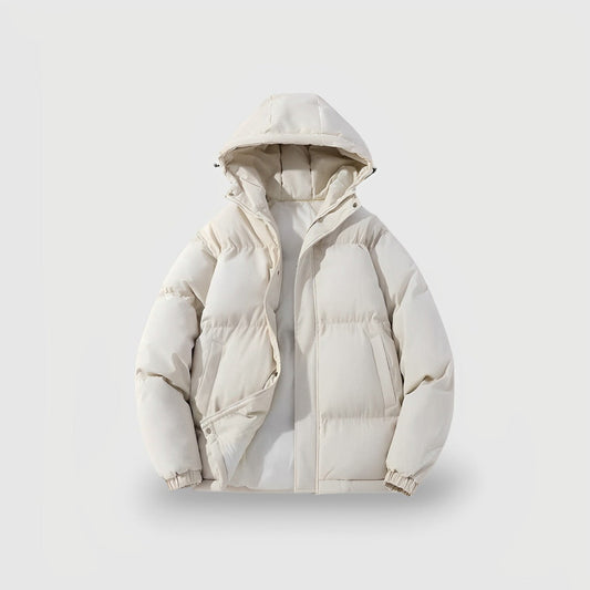 Women's Hooded Puffer Jacket Parka with Quilted Insulation